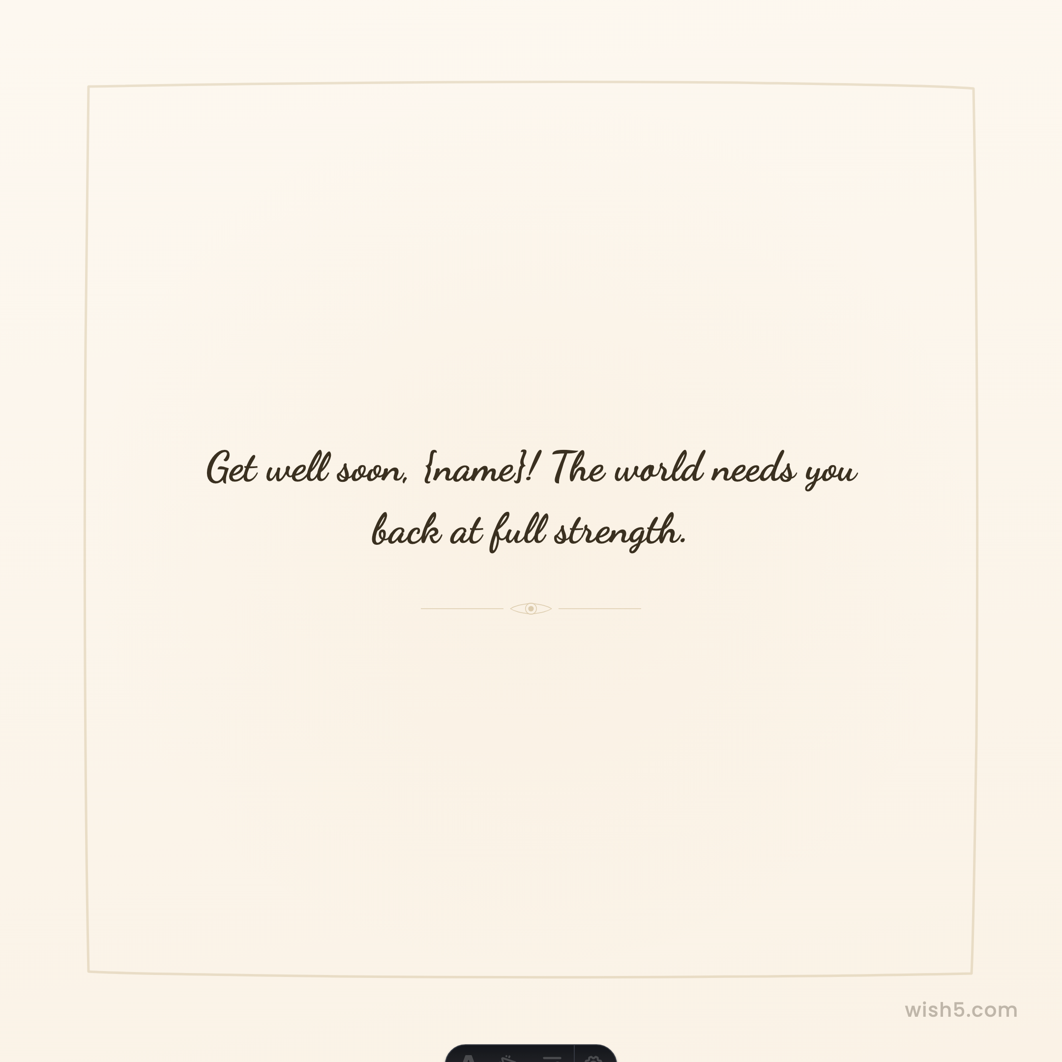 Free get well greeting card example — Cozy Note template